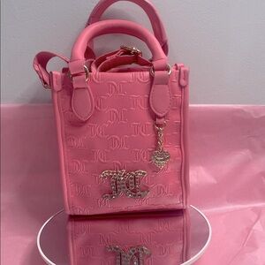 Juicy Couture Pink Mini Bag with Gold Charm